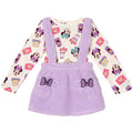 Minnie Mouse Girls' 2-Piece Tee and Suspender Skirt Set Lilac