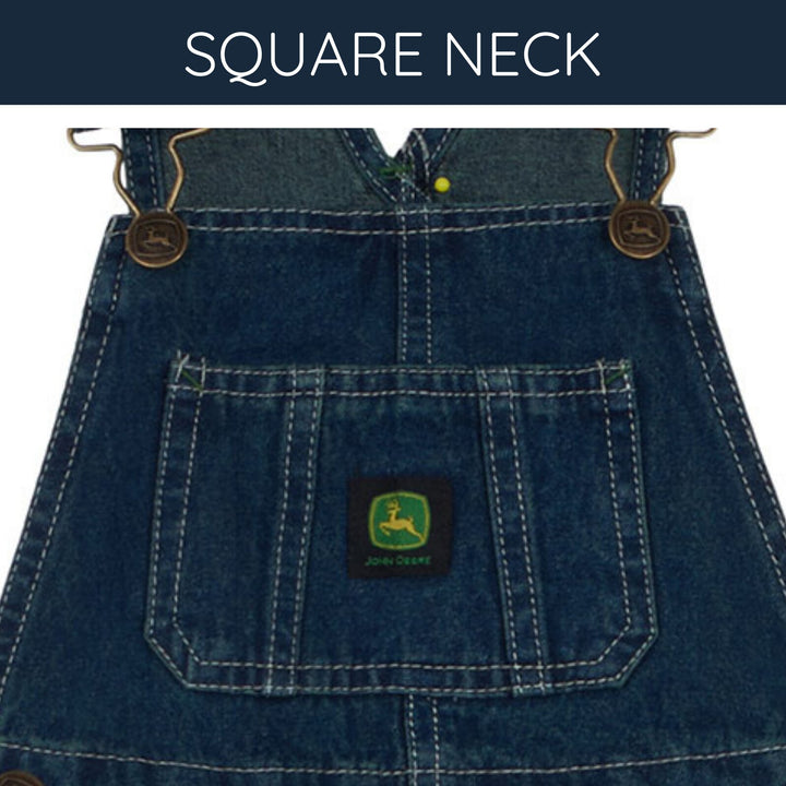 John Deere Boys' One Piece Bib Overalls Dark Indigo Denim