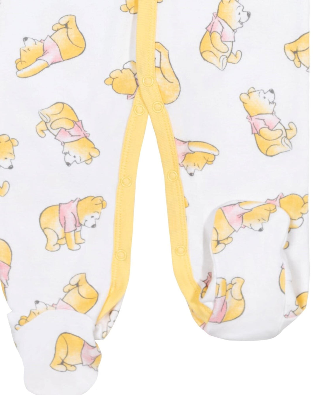 Disney Winnie the Pooh 2-Pack Footed One-Piece Sleep N' Play White Grey
