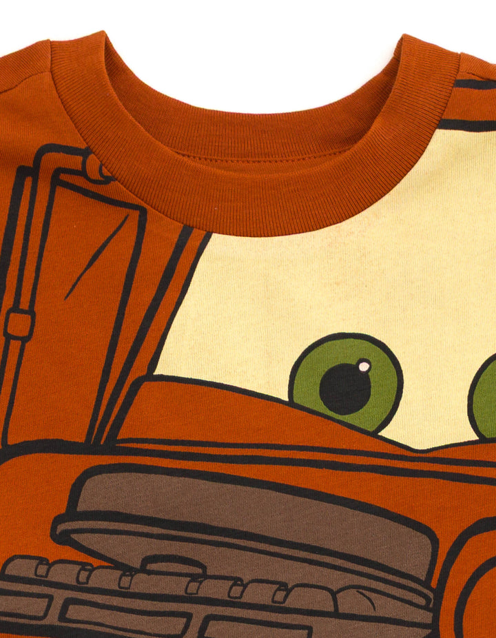 Cars Mater Boys' Cosplay Short Sleeve T-Shirt Rust Brown