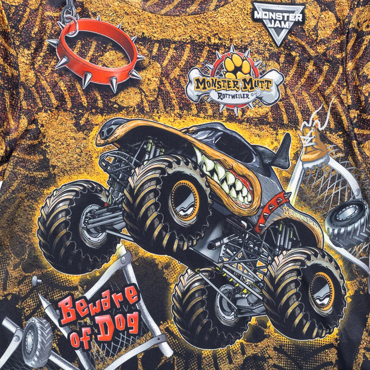 Monster Jam Monster Mutt Boys' Short Sleeve Graphic T-Shirt Brown