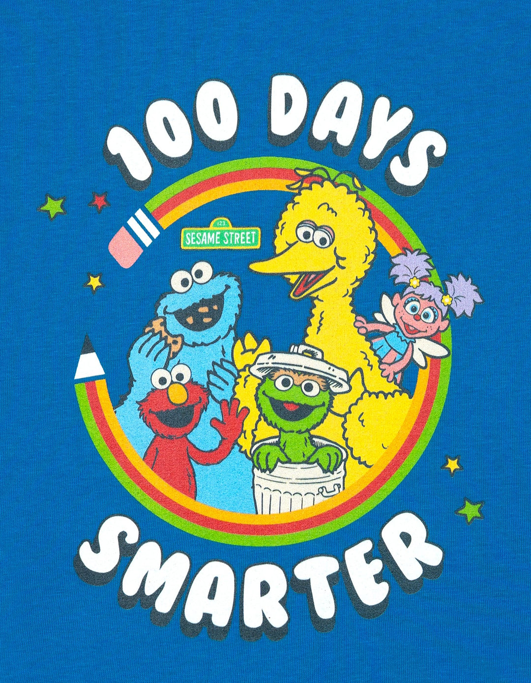 Sesame Street Boys' Special Day T-Shirt 100 Days Blue