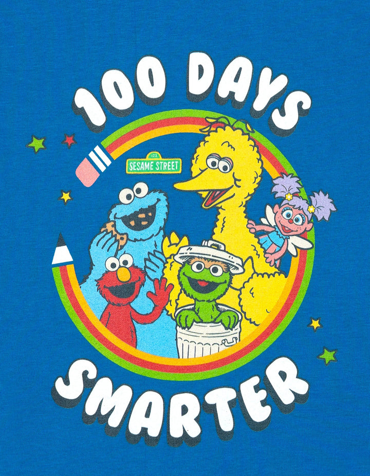 Sesame Street Boys' Special Day T-Shirt 100 Days Blue