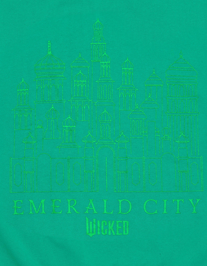 Wicked Women's Fleece Crewneck Pullover Emerald Green