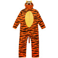 Disney Winnie the Pooh Tigger Adult Men or Women Cosplay Hooded One Piece Pajamas Orange Stripe