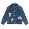 Barbie Girls' Denim Jacket Medium Wash Blue