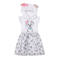Disney 101 Dalmatians Penny Girls' Cosplay Hooded Dress White Black