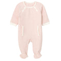 Cozeeme Baby Girls' Footed One Piece Sleep N' Play Heather Pink Ivory