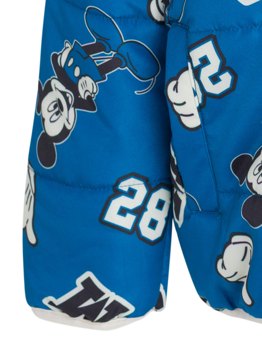 Disney Mickey Mouse Boys' Hooded Zip-Up Puffer Coat Navy