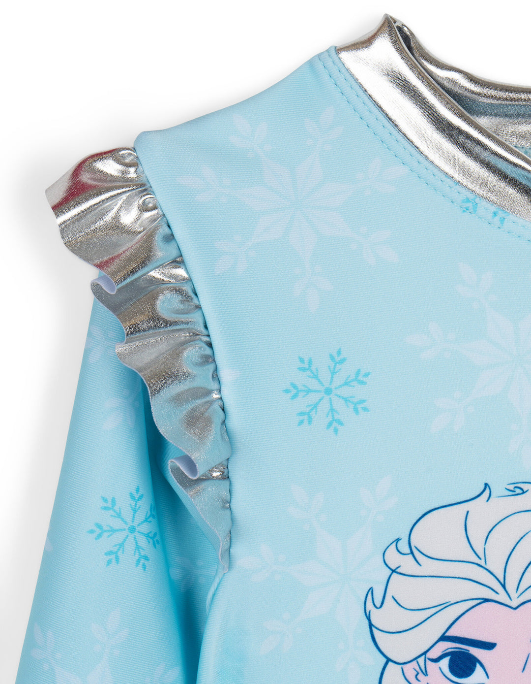 Frozen Queen Elsa Girls' One Piece Swimwear Icy Blue