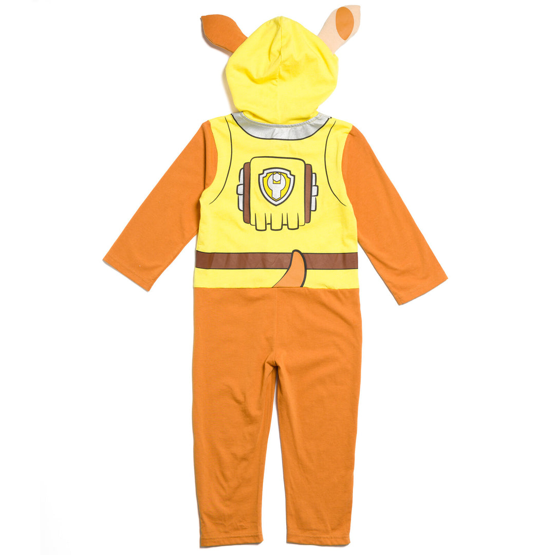 Paw Patrol Rubble Cosplay Hooded One Piece Yellow