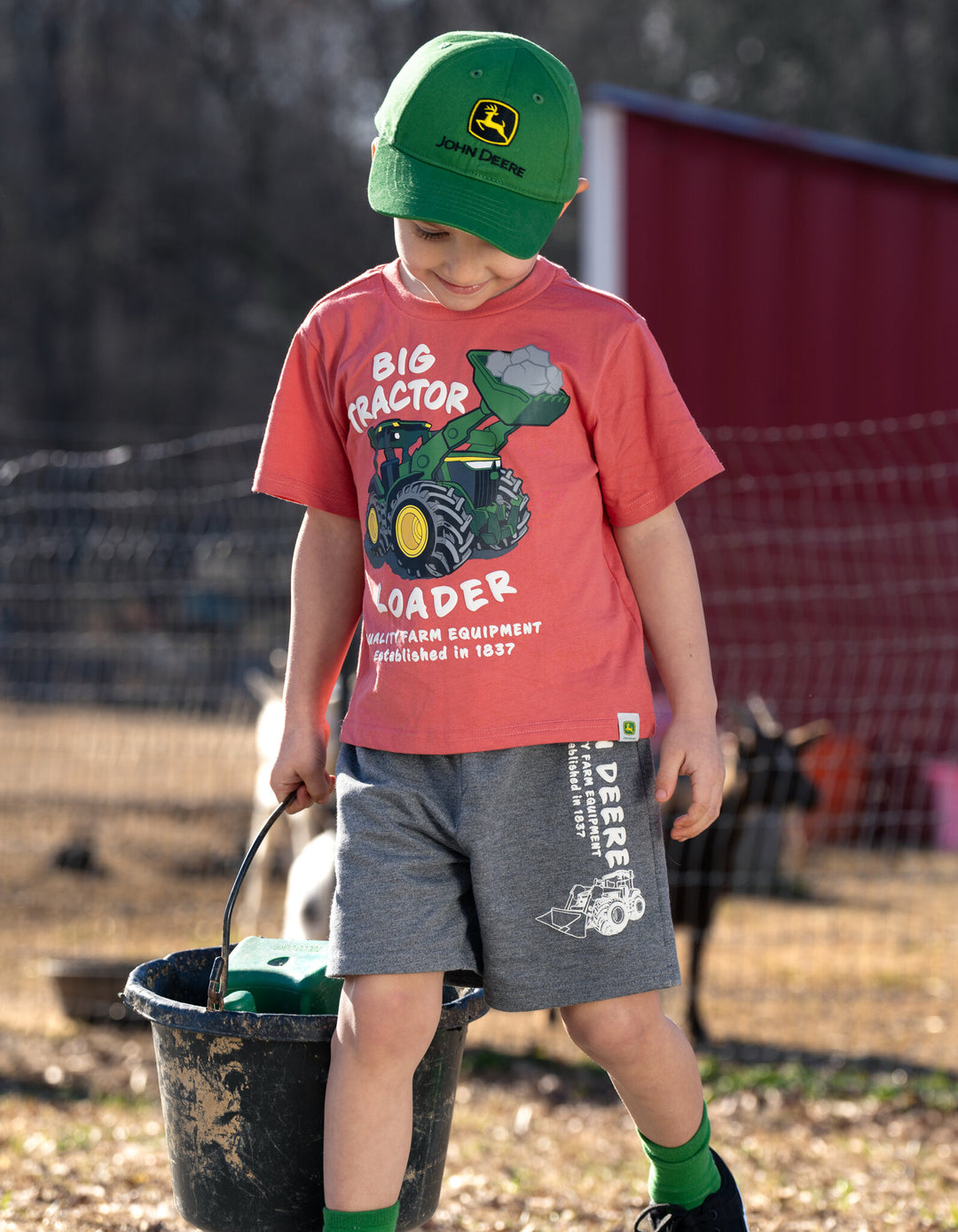 John Deere Toddler Boys' Strapback Baseball Cap Classic Green