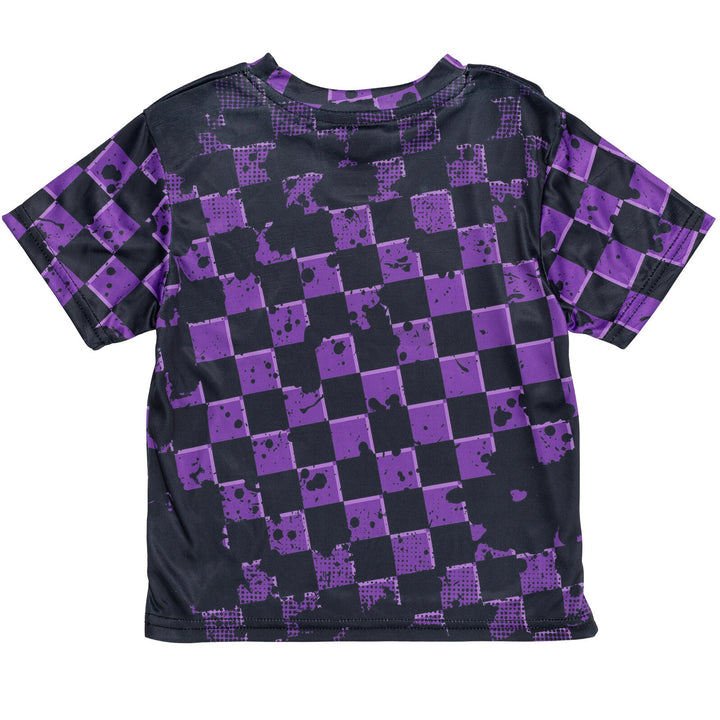 Monster Jam Mohawk Warrior Boys' Athletic Short Sleeve T-Shirt Purple