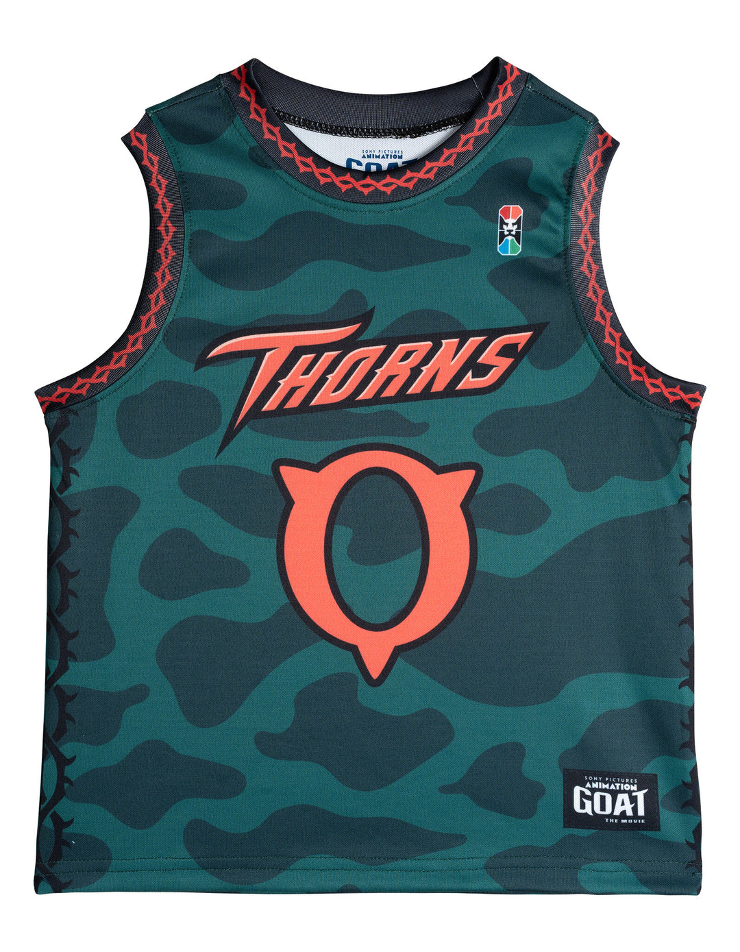 GOAT The Movie Will Harris Boys' Basketball 2-Piece Tank Top and Shorts Set Camo Green