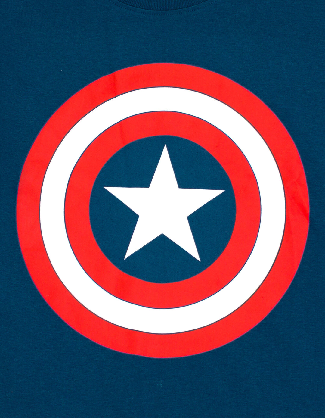 Marvel Avengers Captain America Men's Cosplay Short Sleeve T-Shirt Navy