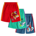 Marvel Avengers Boys' 3-Pack Athletic Mesh Shorts Navy Green Red