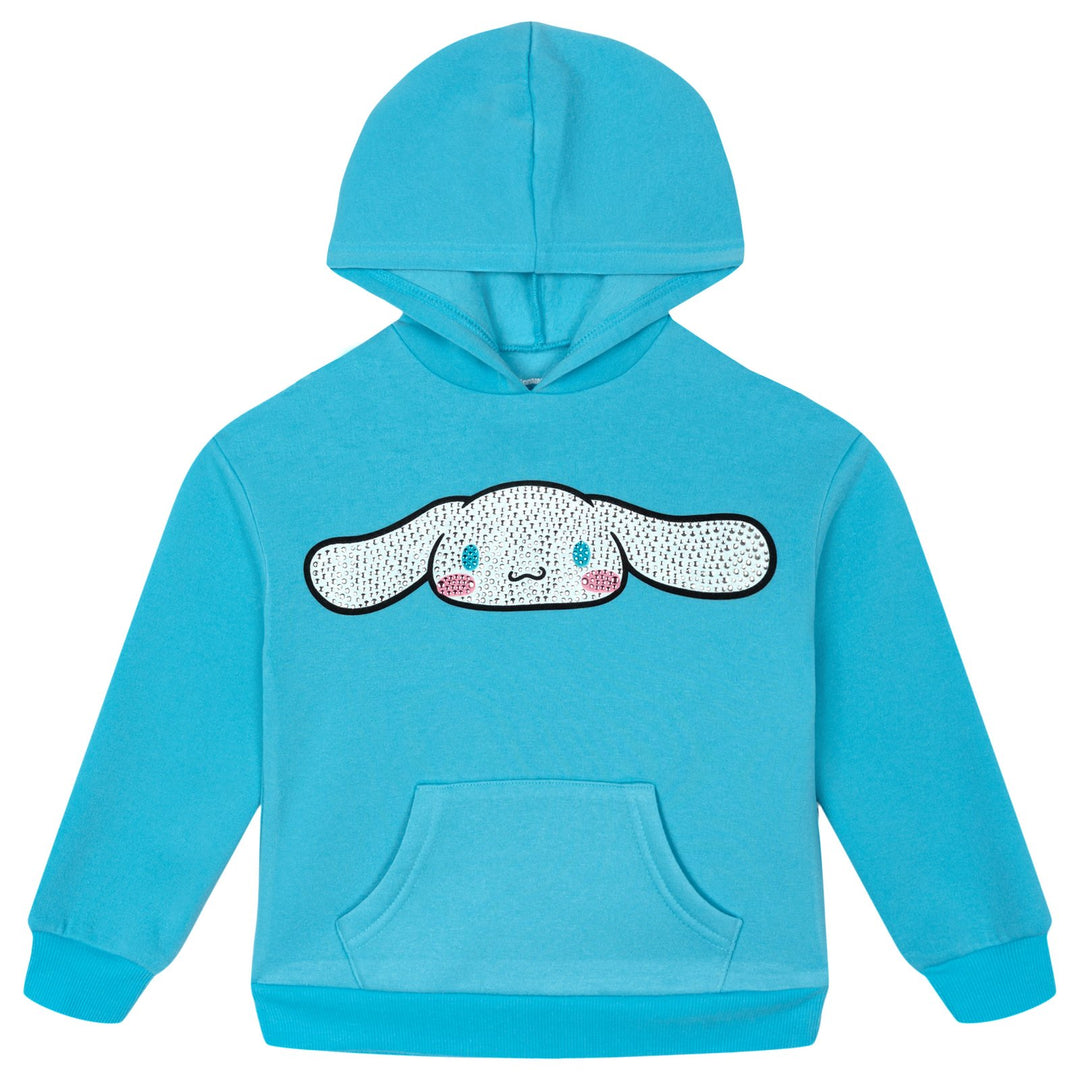 Hello Kitty Girls' Fleece Hoodie Cinnamoroll Aqua Blue
