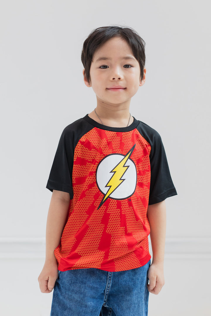 DC Comics Justice League Boys' 3-Pack Short Sleeve T-Shirts Multi
