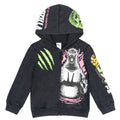 Godzilla Boys' Fleece Zip Up Hoodie Dark Grey