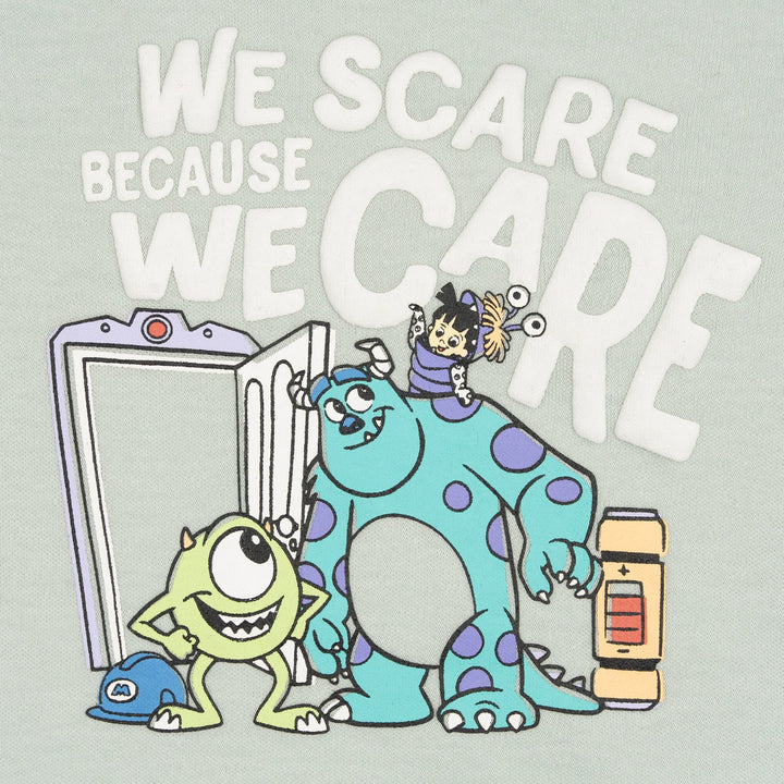 Monsters Inc. Baby 3-Pack Short Sleeve Bodysuits Mint Blue Inc