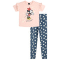 Minnie Mouse Girls' Ruffle T-Shirt and Jeggings Set Pink Blue