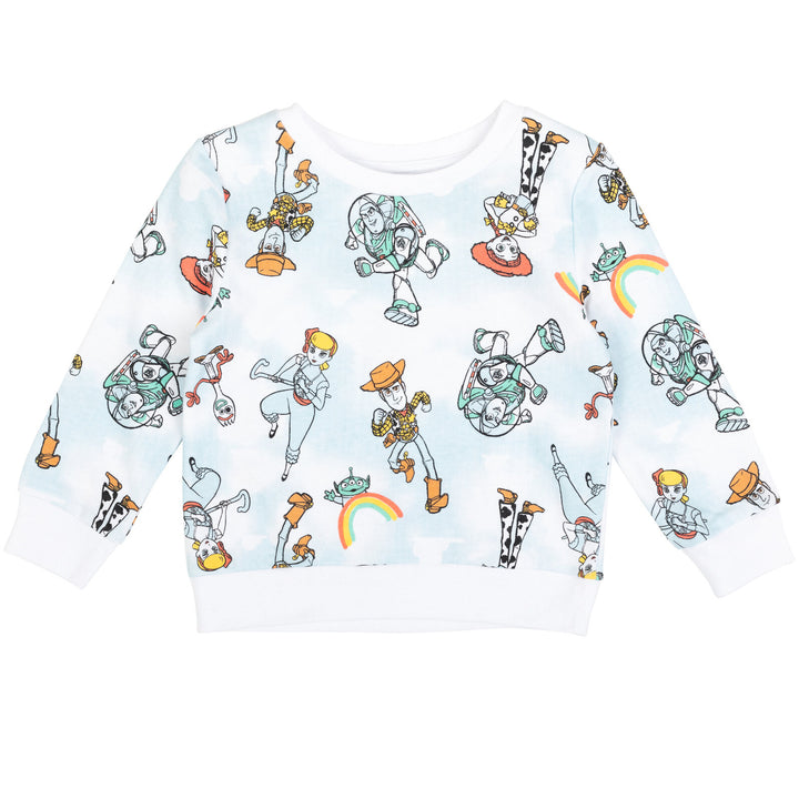 Disney Toy Story Girls' Pullover Sweatshirt Blue