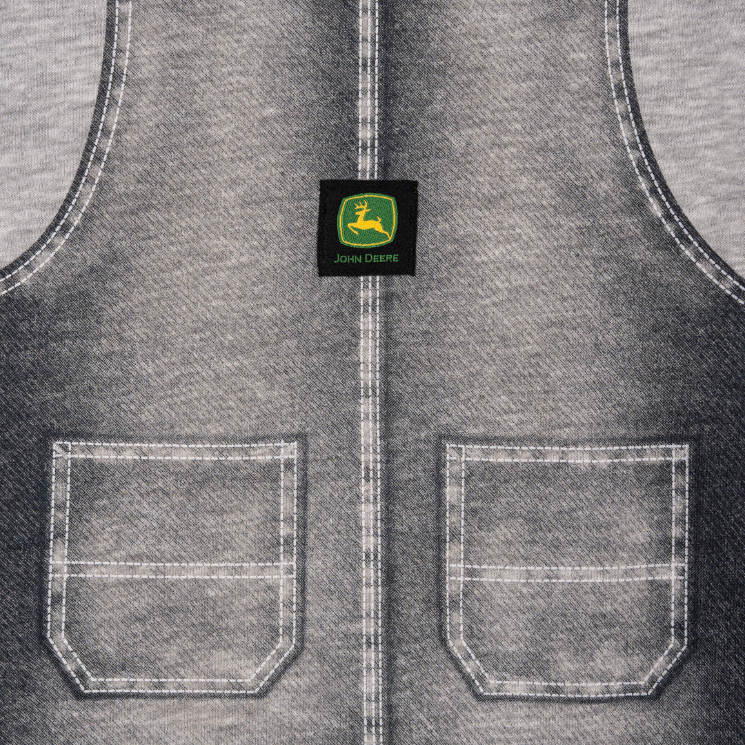 John Deere Baby Boys' One Piece Coverall Denim Heather Gray