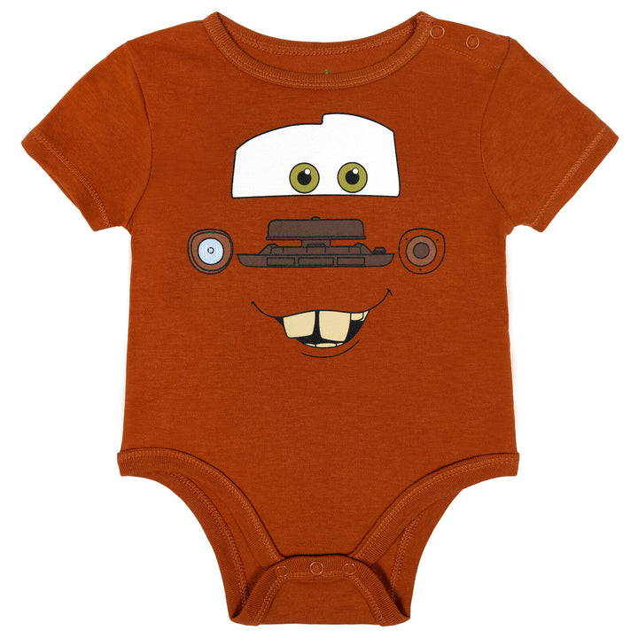 Cars Baby Boys' Cosplay One Piece Bodysuit and Hat Set Brown Tow Mater