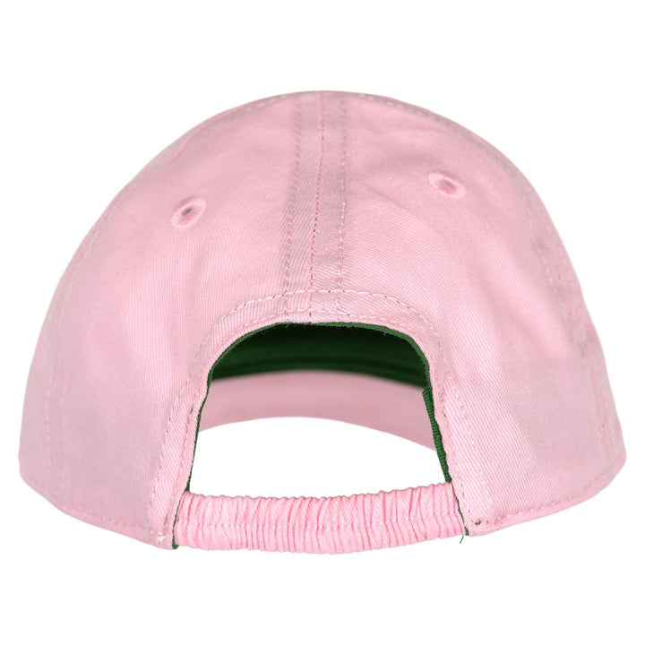 John Deere Baby Girls' Cotton Twill Baseball Cap Pink White
