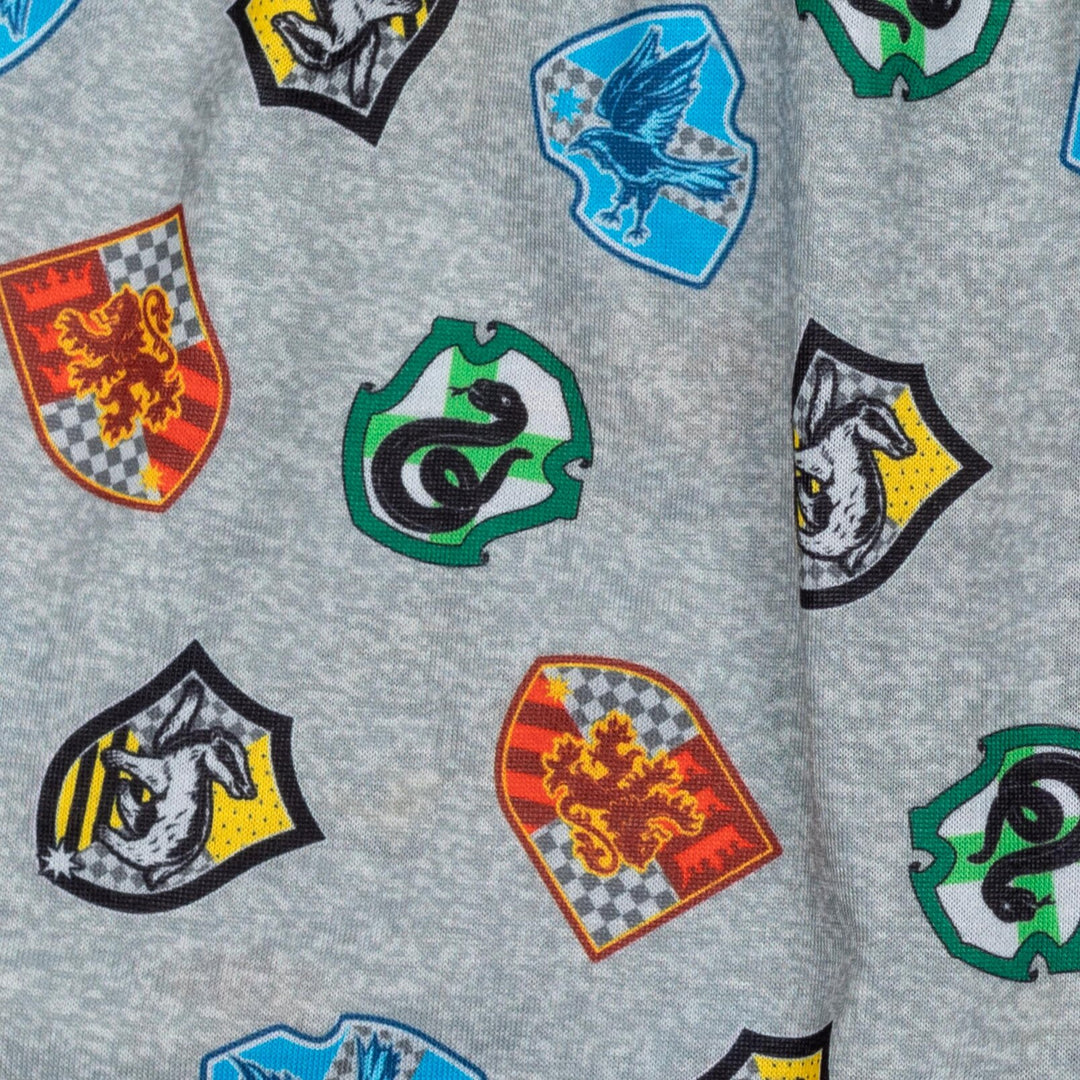 Harry Potter Little Boys' 3-Piece Short Sleeve Pajama Set Red Heather Gray