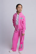 Barbie Girls Zip Up Jacket and Pants Tracksuit Outfit Set Toddler to Big Kid