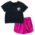 Barbie T-Shirt and Crop Top Shorts Outfit Set