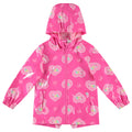 Barbie Zip Up Waterproof Hooded Rain Jacket Coat