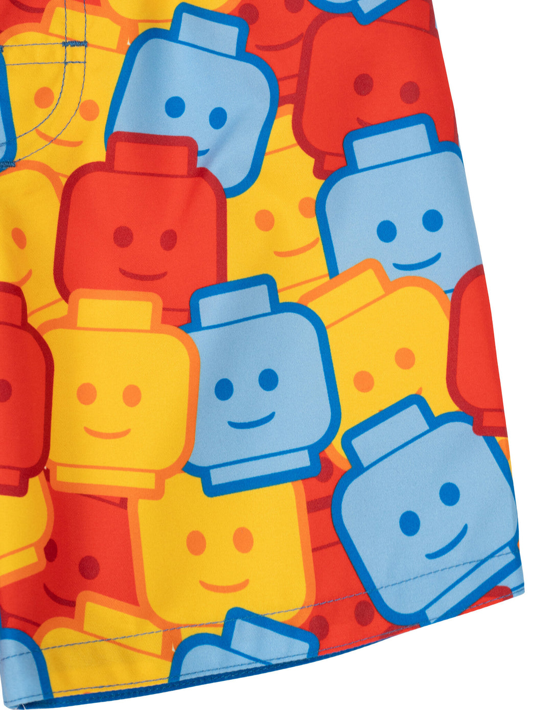 LEGO 2-Piece Swimwear Rash Guard and Swim Trunks Set Minifigure Blue Red