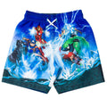 Marvel Avengers Boys' Quick-Dry Swim Trunks with Mesh Liner Royal Blue
