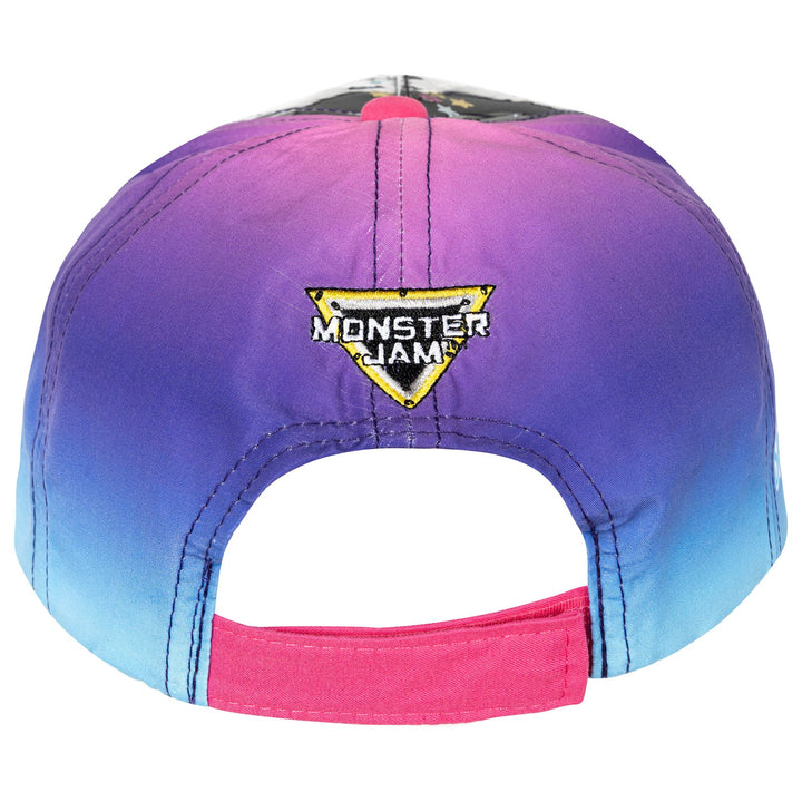 Monster Jam Girls' Cosplay Strapback Baseball Cap Sparkle Smash Purple