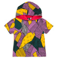 Nightmare Before Christmas Sally Girls' Cosplay Short Sleeve Hooded T-Shirt Patchwork Multi