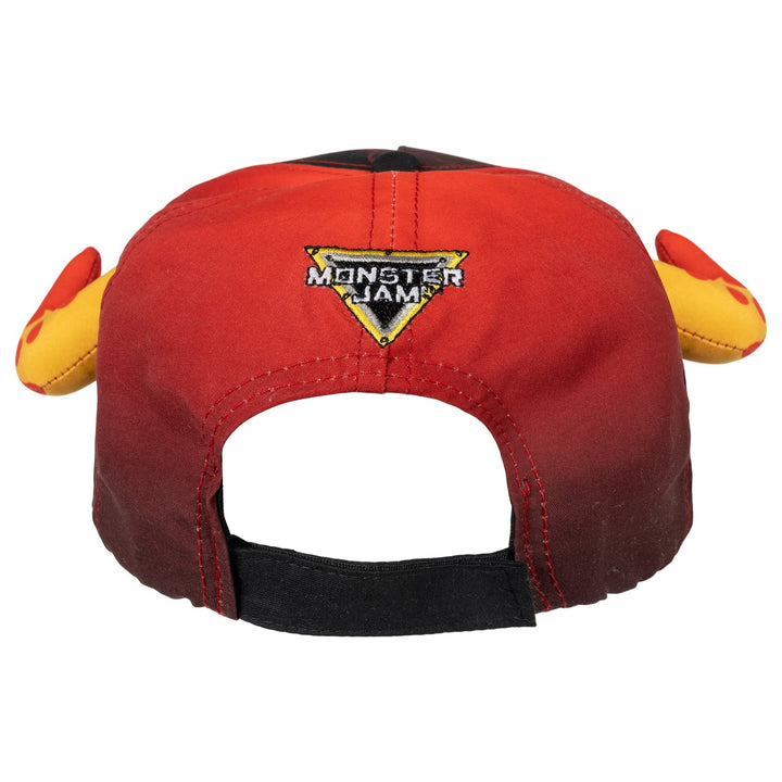 Monster Jam Boys' Cosplay Strapback Baseball Cap El Toro Loco Red