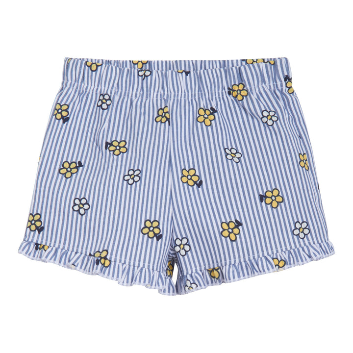 Disney Winnie the Pooh Girls' 2-Piece T-Shirt and Shorts Set Yellow Blue