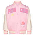Disney Princess Girls' Varsity Bomber Jacket Pastel Pink