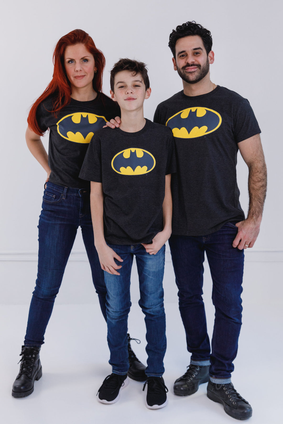 DC Comics Justice League Batman Men's Cosplay T-Shirt Charcoal