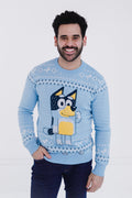 Bluey Bingo Chilli Mom Bandit Dad Christmas Long Sleeve Sweater Toddler to Big Kid