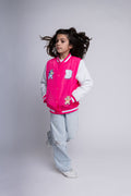 Bluey Girls Varsity Bomber Jacket Toddler to Big Kid