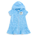Bluey Loop Terry Cloth Hooded Zip Up Swim Cover Up