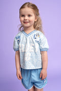 Bluey Mesh Athletic T-Shirt and Dolphin Shorts Outfit Set