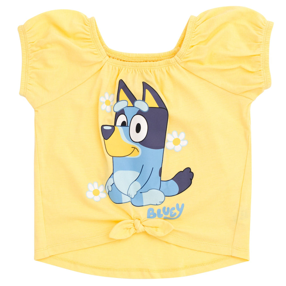 Bluey Square Neck T - Shirt and Skirt - imagikids