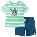 Bluey T-Shirt and French Terry Denim Shorts Outfit Set