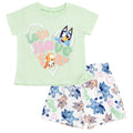 Bluey T-Shirt and Twill Shorts Outfit Set