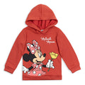 Minnie Mouse Girls' Fleece Pullover Hoodie Red