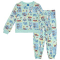 Disney Pixar Girls' 2-Piece Sweatshirt and Joggers Set Pastel Blue